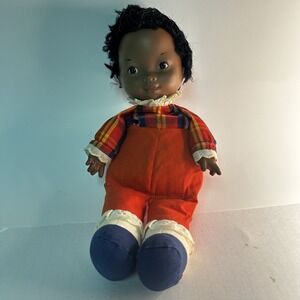 Vintage Fisher Price Baby ELIZABETH Doll #205 Lapsitter AA 1973 African American